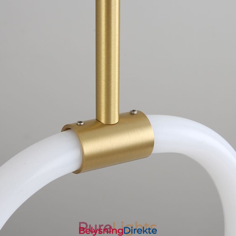 Moderne Enkel Pendellampe I Messing