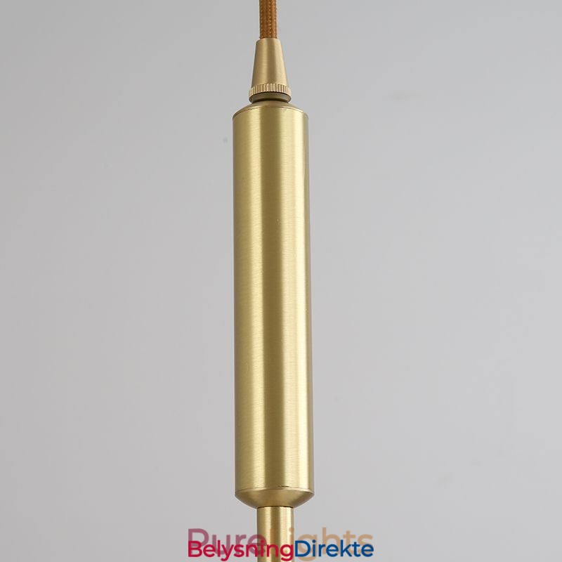 Moderne Enkel Pendellampe I Messing