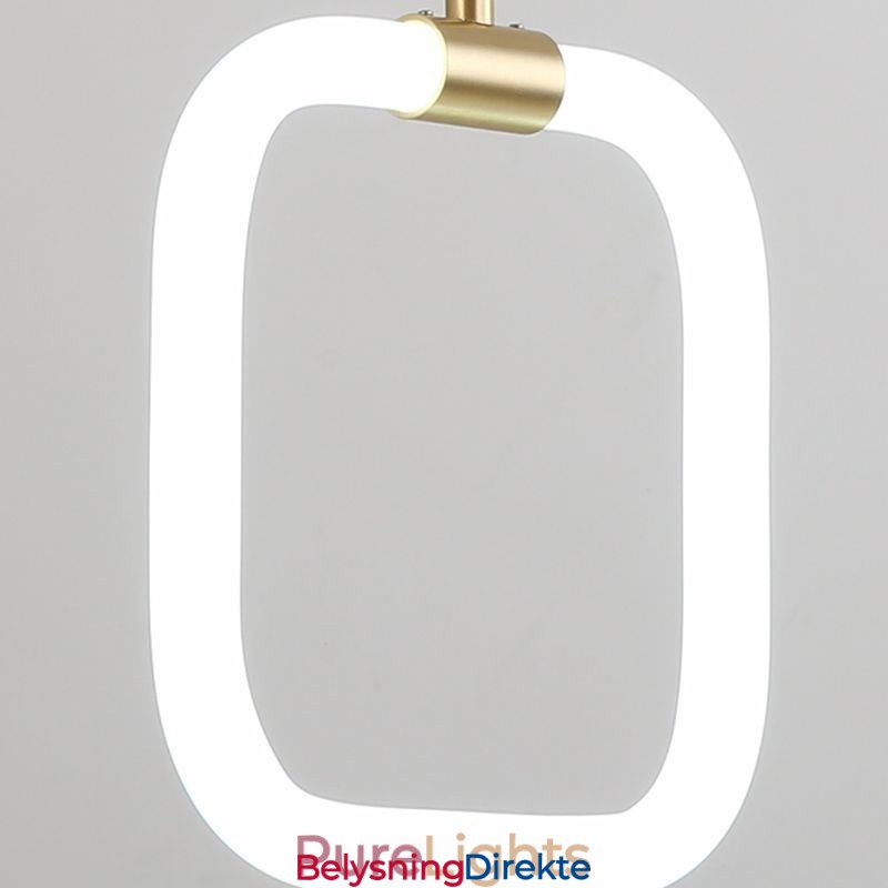 Moderne Enkel Pendellampe I Messing