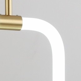 Moderne Enkel Pendellampe I Messing