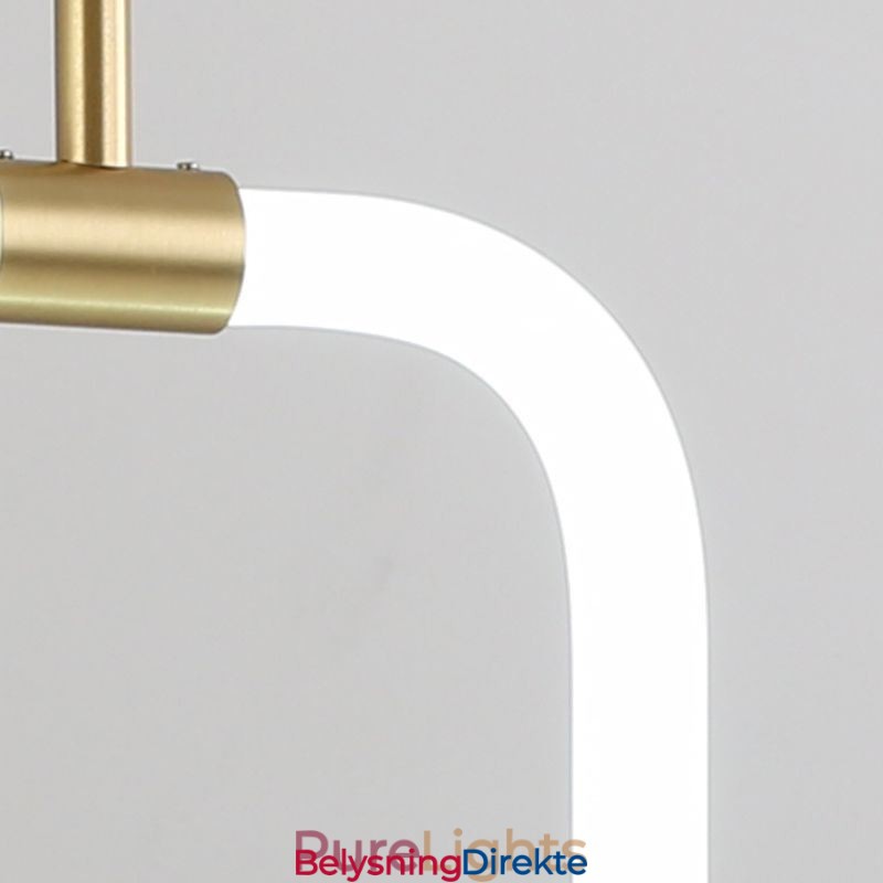 Moderne Enkel Pendellampe I Messing