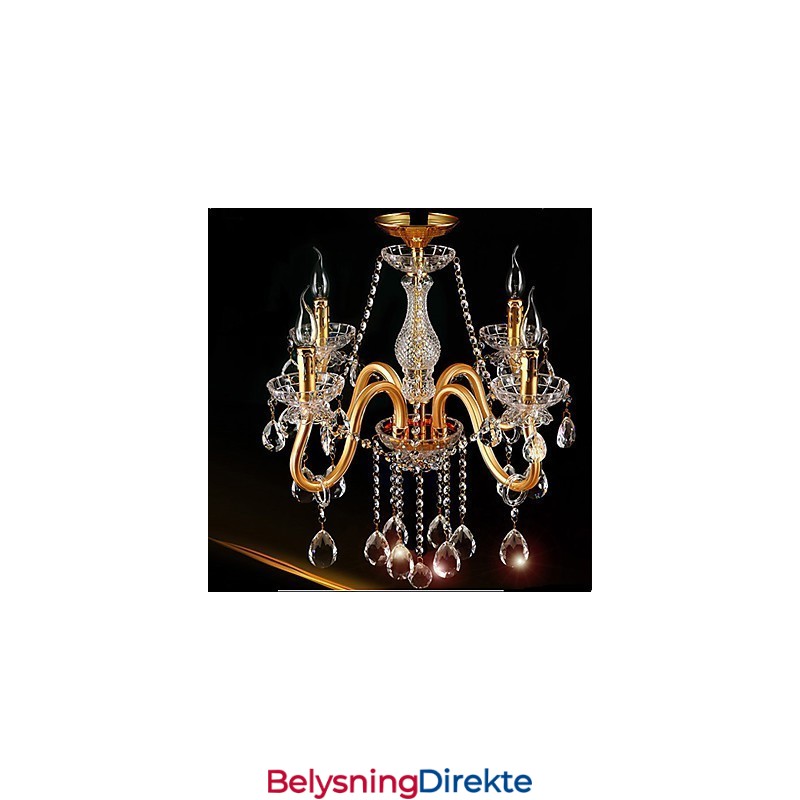 Moderne Samtids Tradisjonell Klassisk Vintage Krystallmaling Glass Lysekrone