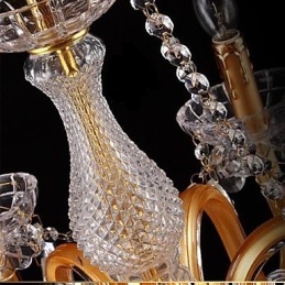 Moderne Samtids Tradisjonell Klassisk Vintage Krystallmaling Glass Lysekrone