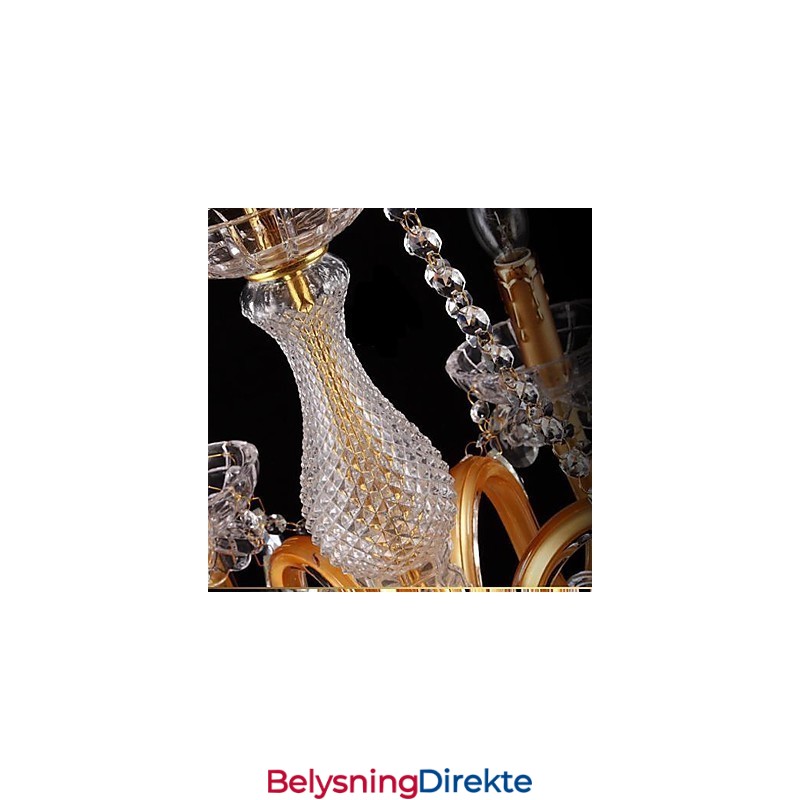 Moderne Samtids Tradisjonell Klassisk Vintage Krystallmaling Glass Lysekrone