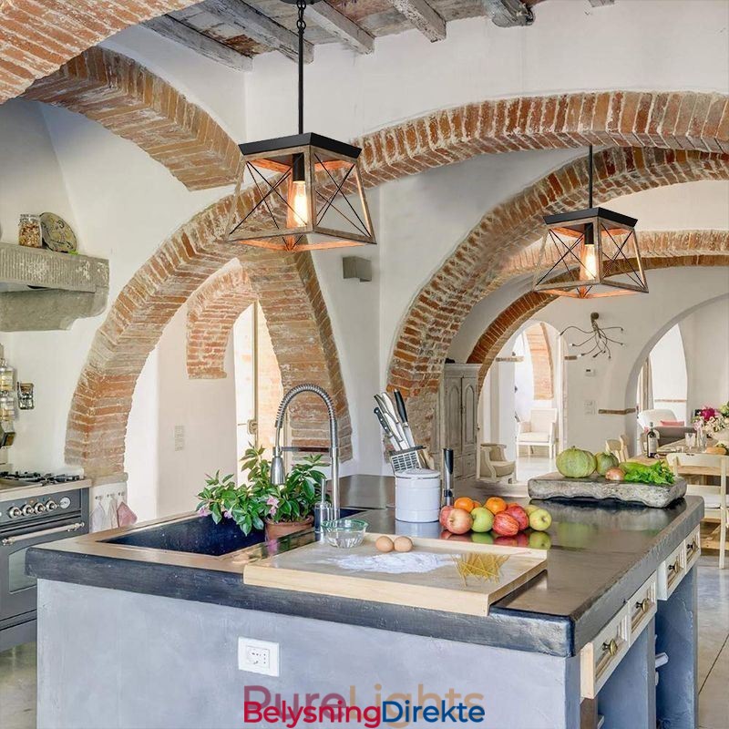 Pendellampe I Vintage-Stil Med Én Lyskilde