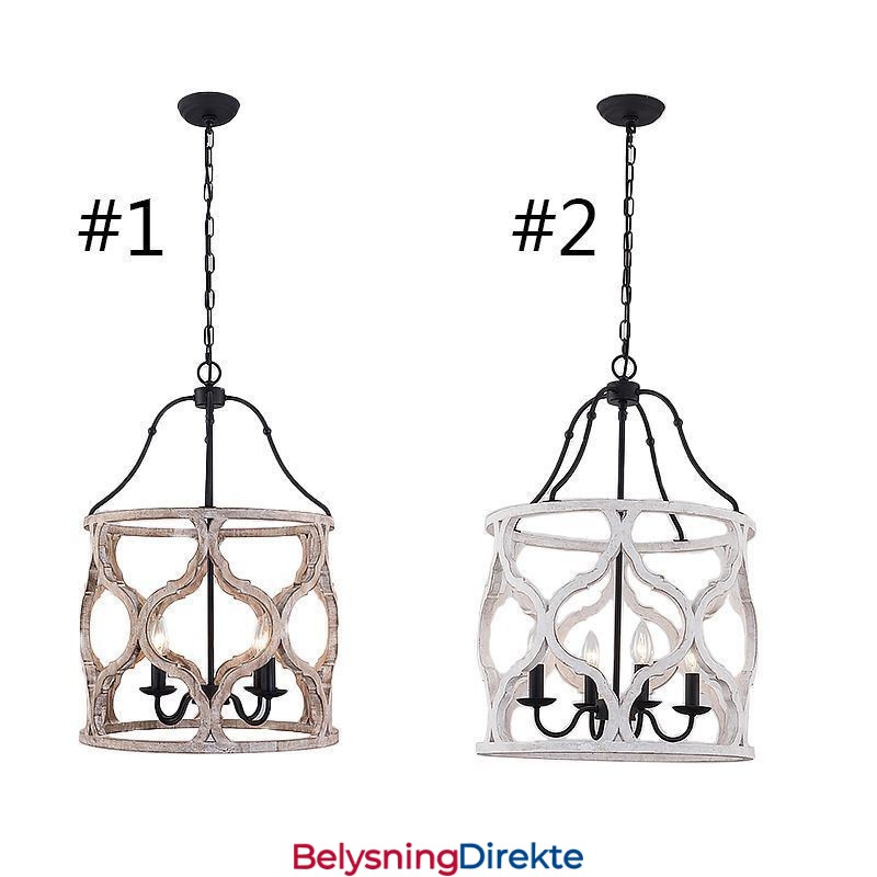 Vintage-Stil Lanterne Med 4 Lys