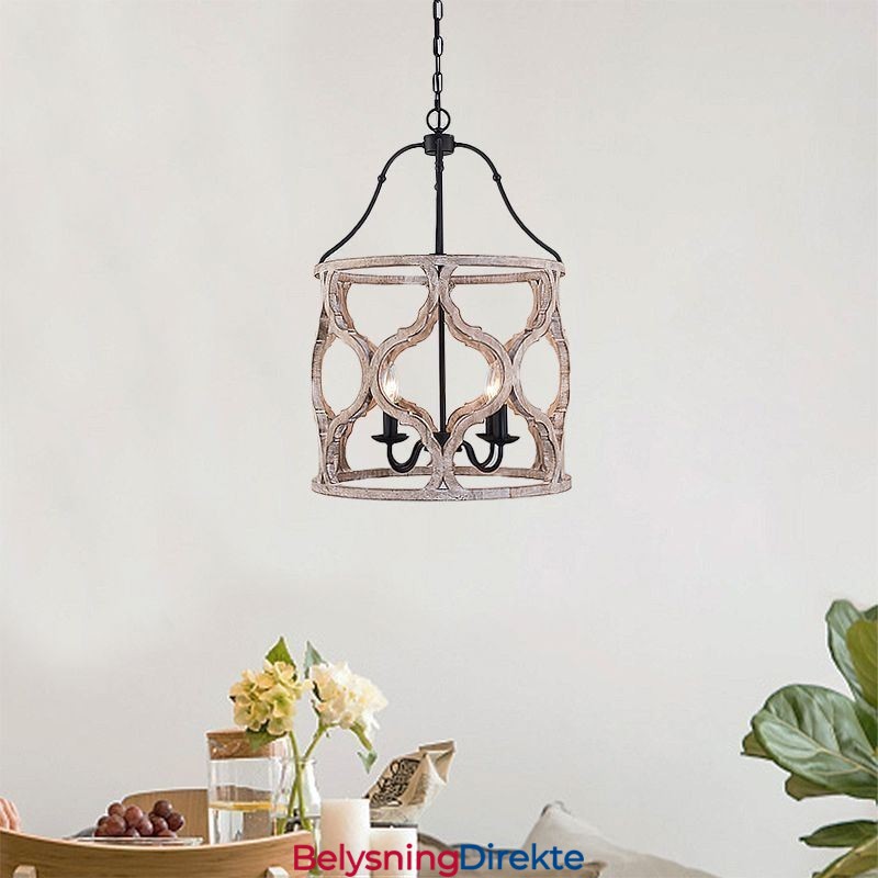 Vintage-Stil Lanterne Med 4 Lys