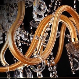 Moderne Samtids Tradisjonell Klassisk Vintage Krystallmaling Glass Lysekrone