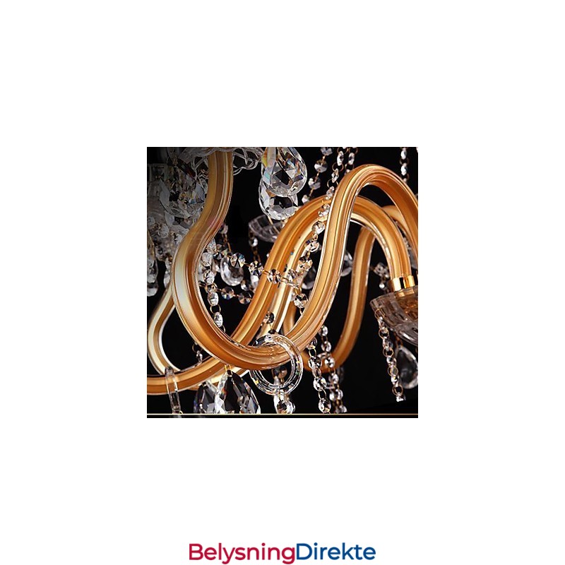 Moderne Samtids Tradisjonell Klassisk Vintage Krystallmaling Glass Lysekrone