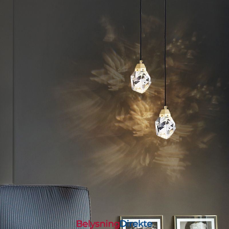 Mini Enkel Krystallkulelampe Hengende Taklampe
