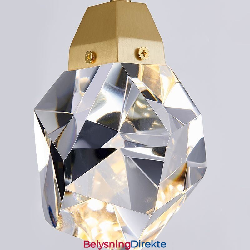 Mini Enkel Krystallkulelampe Hengende Taklampe