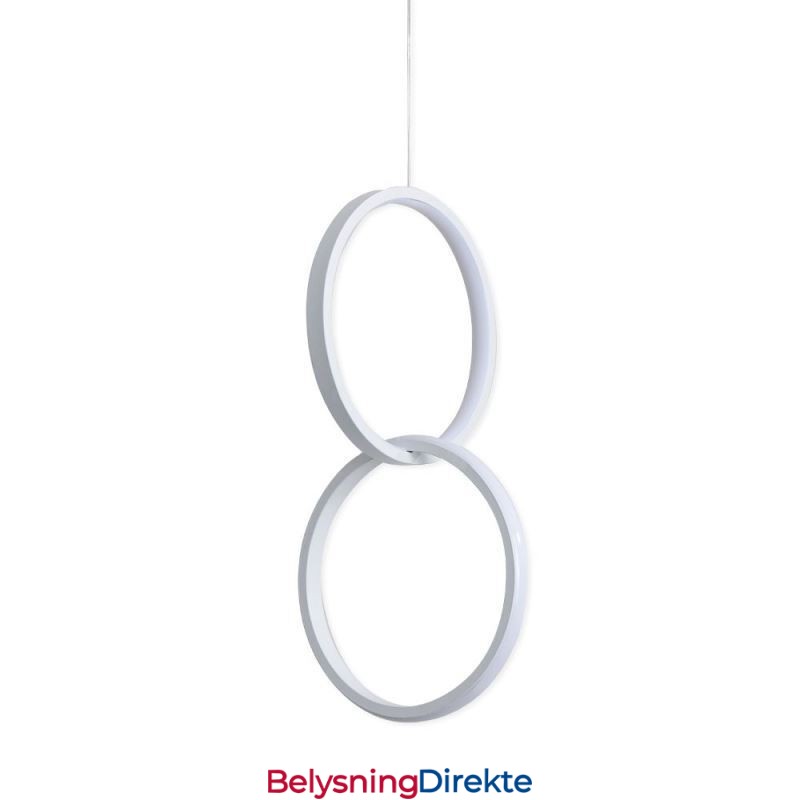 Mimimalist Dobbel Ringformet Pendellampe