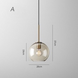 Minimalistisk Dekorativ Glasslampe I Konjakkfarget Glass