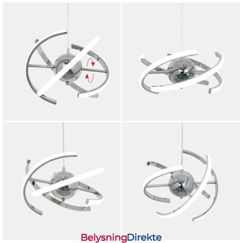 Svingbar Globeformet Anhengslampe Dekorativ Taklampe