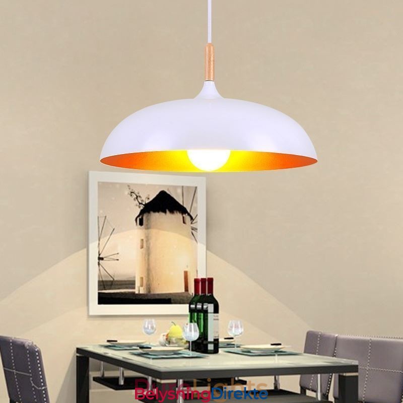 Moderne Pendellampe Minimalistisk Dekorativ Lampe Svart/Hvit
