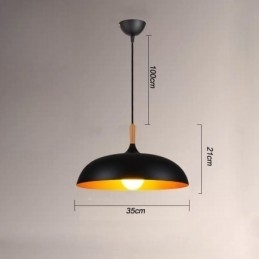 Moderne Pendellampe Minimalistisk Dekorativ Lampe Svart/Hvit