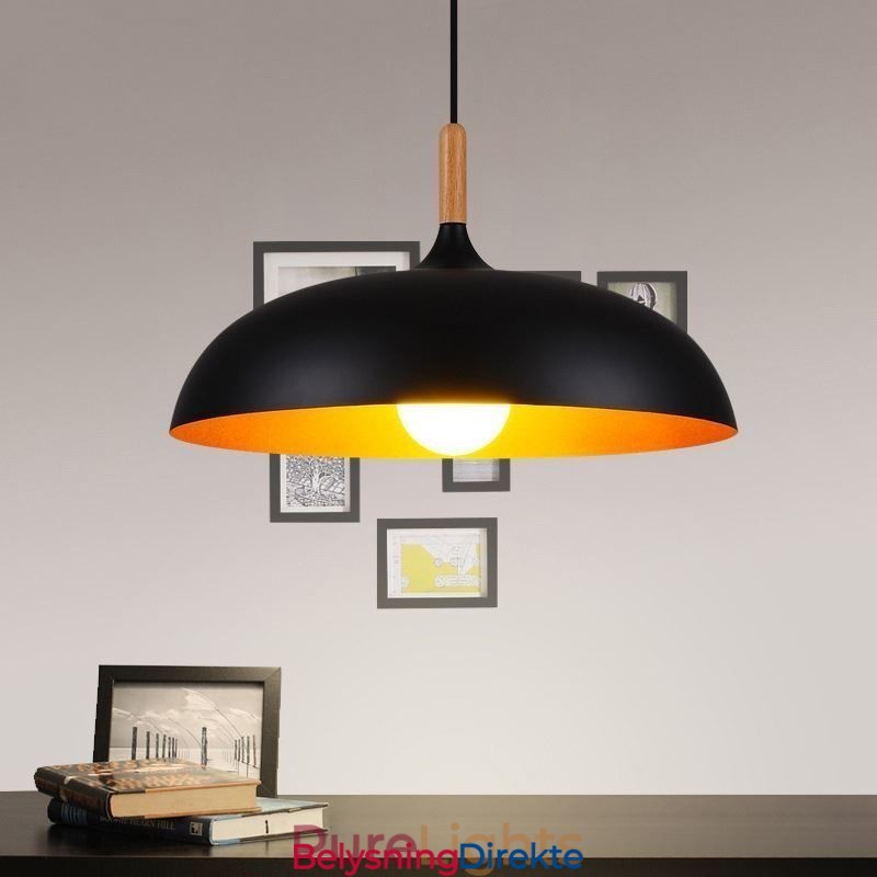 Moderne Pendellampe Minimalistisk Dekorativ Lampe Svart/Hvit