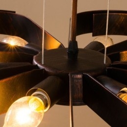 Moderne Vintage Taklampe I Jernformet Blomst