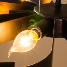 Moderne Vintage Taklampe I Jernformet Blomst