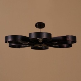 Moderne Vintage Taklampe I Jernformet Blomst