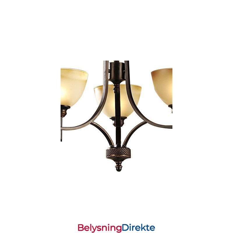 Elegant Lysekrone Med 3 Lys I Varmt Lys
