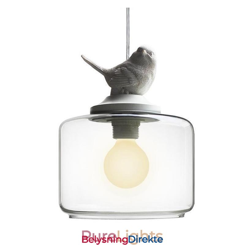 Retro-Stil Glass Pendellampe Little Bird Dekorativ Belysning
