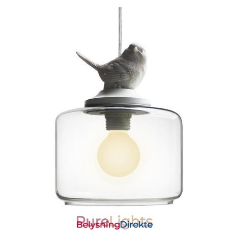 Retro-Stil Glass Pendellampe Little Bird Dekorativ Belysning