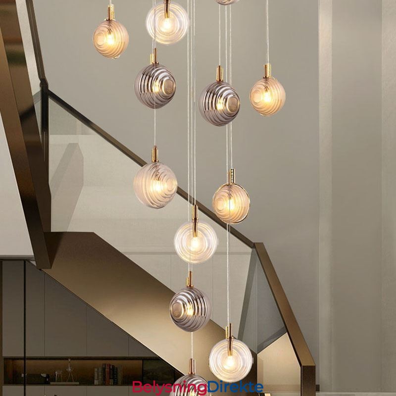 Glass Pendellampe Kreativ Dekorativ Glasskule Loft