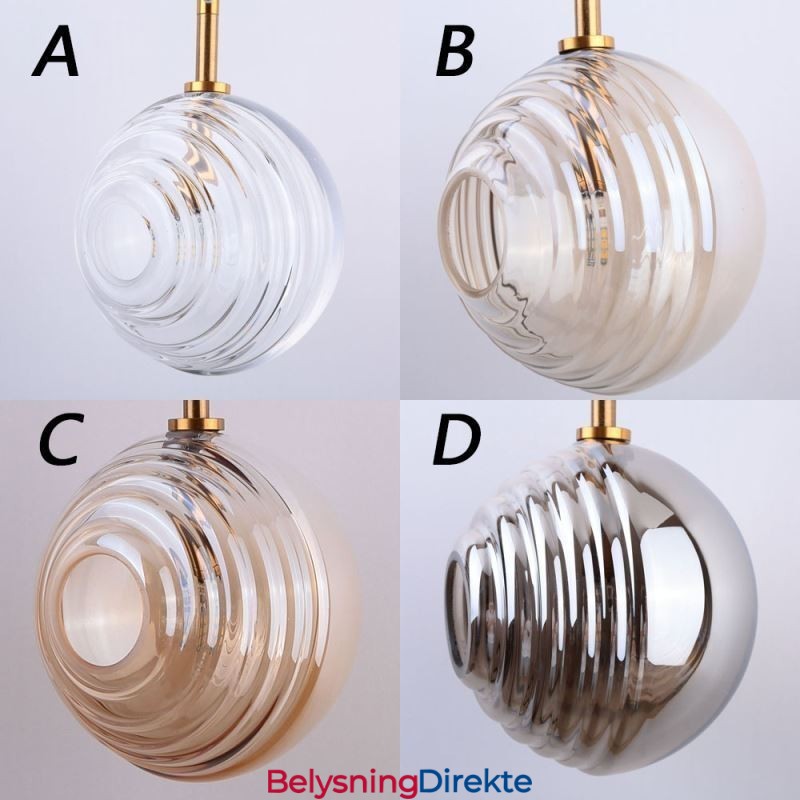 Glass Pendellampe Kreativ Dekorativ Glasskule Loft