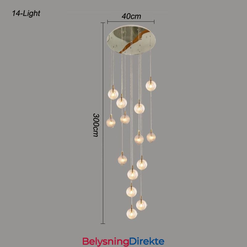 Glass Pendellampe Kreativ Dekorativ Glasskule Loft