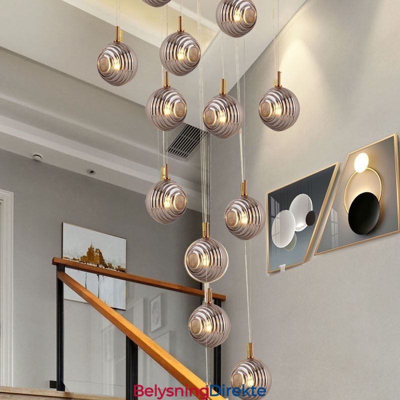 Glass Pendellampe Kreativ Dekorativ Glasskule Loft