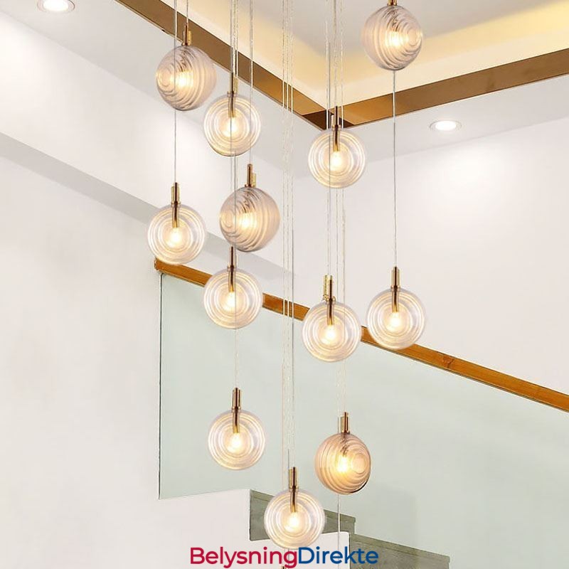 Glass Pendellampe Kreativ Dekorativ Glasskule Loft