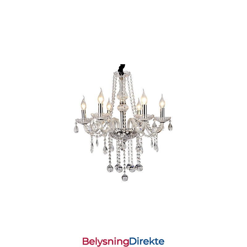 Moderne Samtidskrystall Galvanisert Metalllysekrone