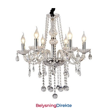 Moderne Samtidskrystall Galvanisert Metalllysekrone