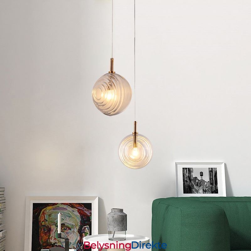 Glass Pendellampe Kreativ Dekorativ Glasskule Loft