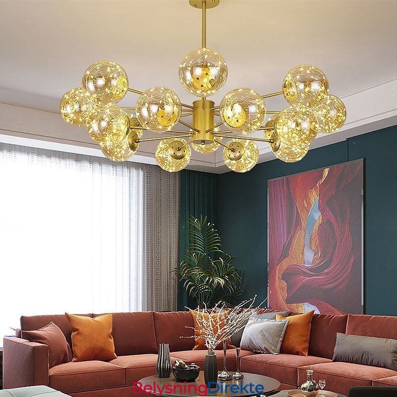 Magic Bean-Anhengslampe I Nordisk Stil, Gypsophila-Anhengslampe I Glasskule