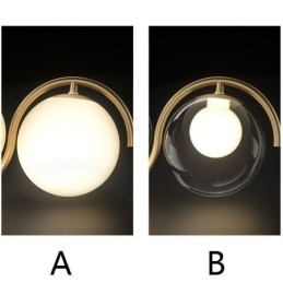 Moderne Glasskuleformet Anhengslampe Minimalistisk Lampe