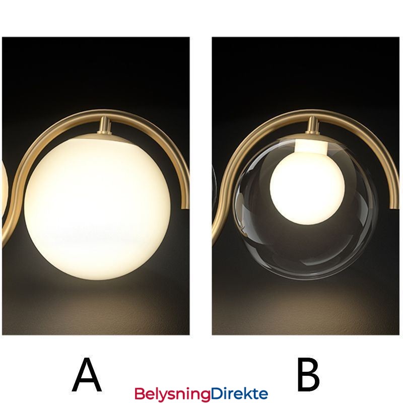 Moderne Glasskuleformet Anhengslampe Minimalistisk Lampe