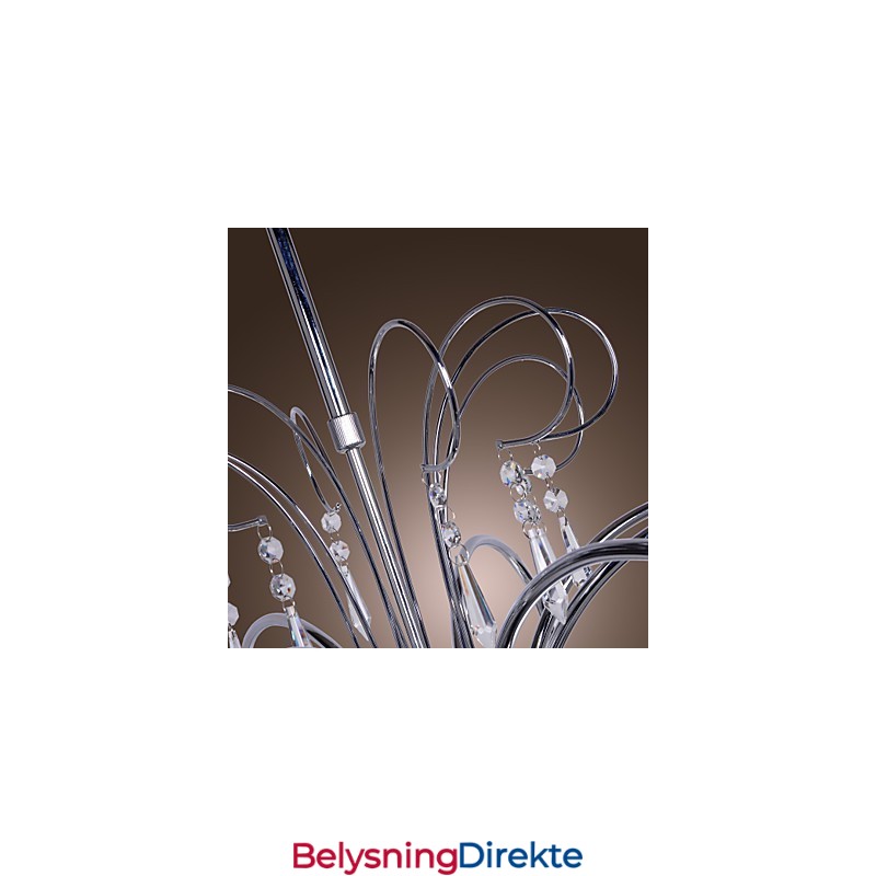 Moderne Samtidskrone I Krystall I Krom I Metall