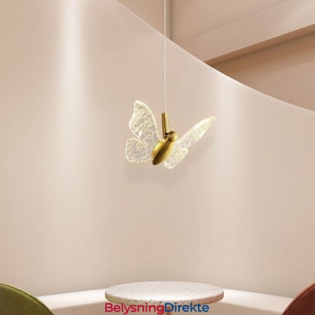 Pendellampe I Akryl, Sommerfugllampe I Taket