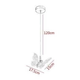 Pendellampe I Akryl, Sommerfugllampe I Taket