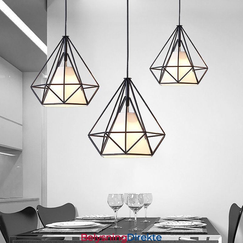 Diamantformet Anhengslampe Moderne Minimalistisk Dekorativ Lampe