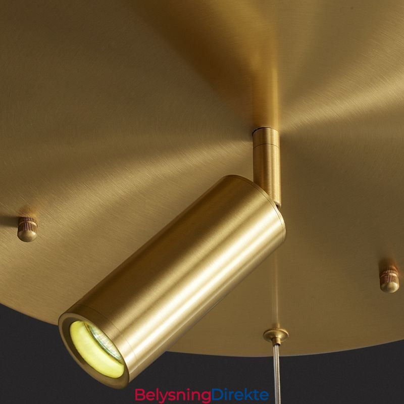 Pendellampe I Akryl Med Ringlampe Og Spotlight