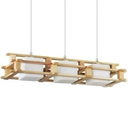 Kreativ 3-Lyss Eikependellampe Dekorativ Tretaklampe Kafé