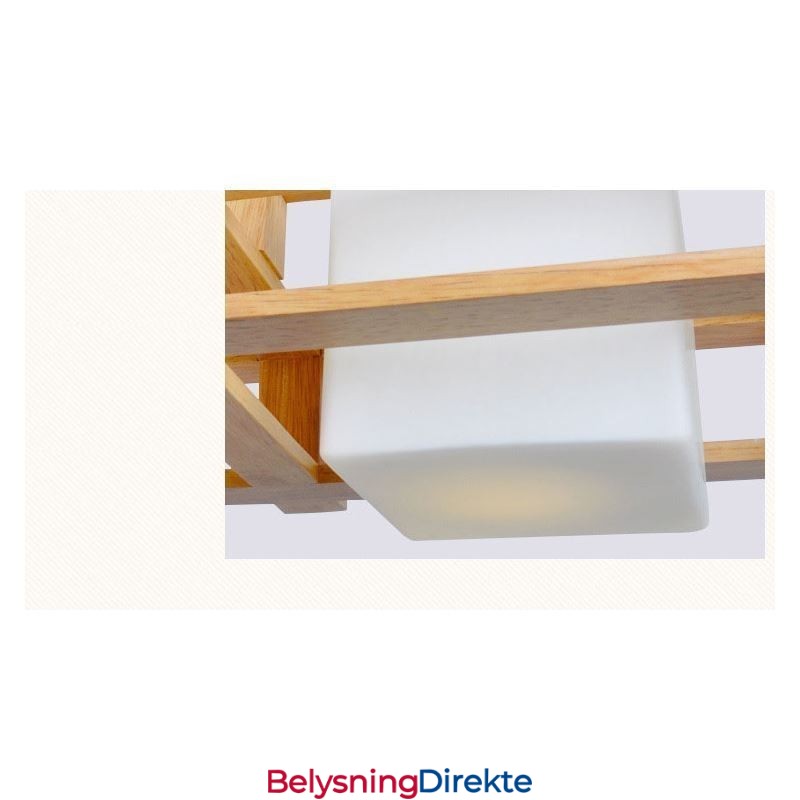 Kreativ 3-Lyss Eikependellampe Dekorativ Tretaklampe Kafé