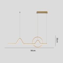 Minimalistisk Pendellampe, Dekorativ Lampe, 52W