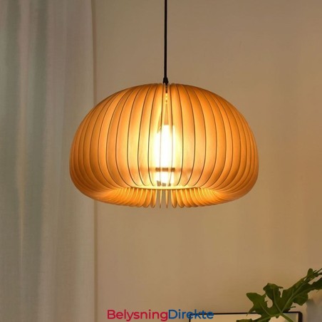 Retro-Stil Pendellampe I Basswood, Gresskarpendellampe