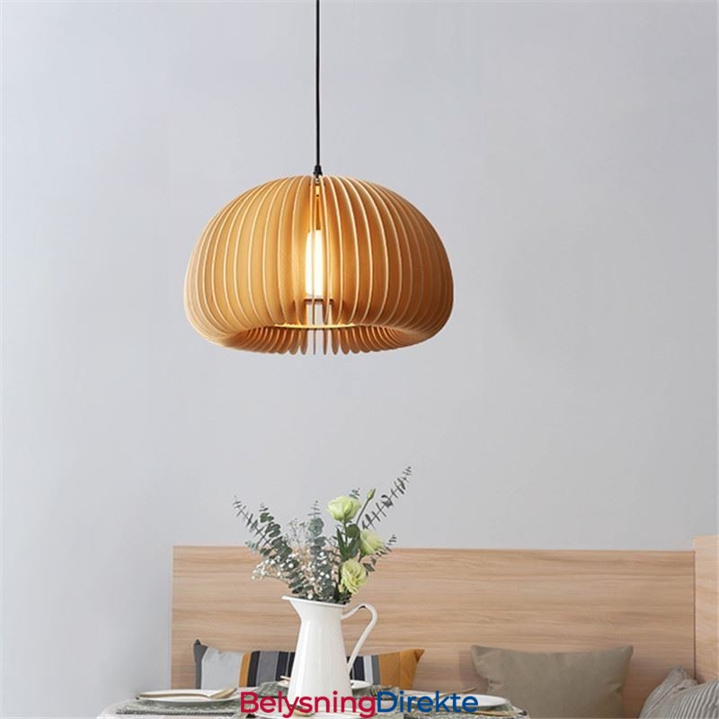 Retro-Stil Pendellampe I Basswood, Gresskarpendellampe