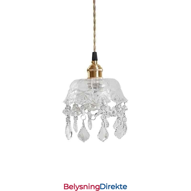 Elegant Glass Pendellampe Med Enkelt Hode, Mini-Pendellampe