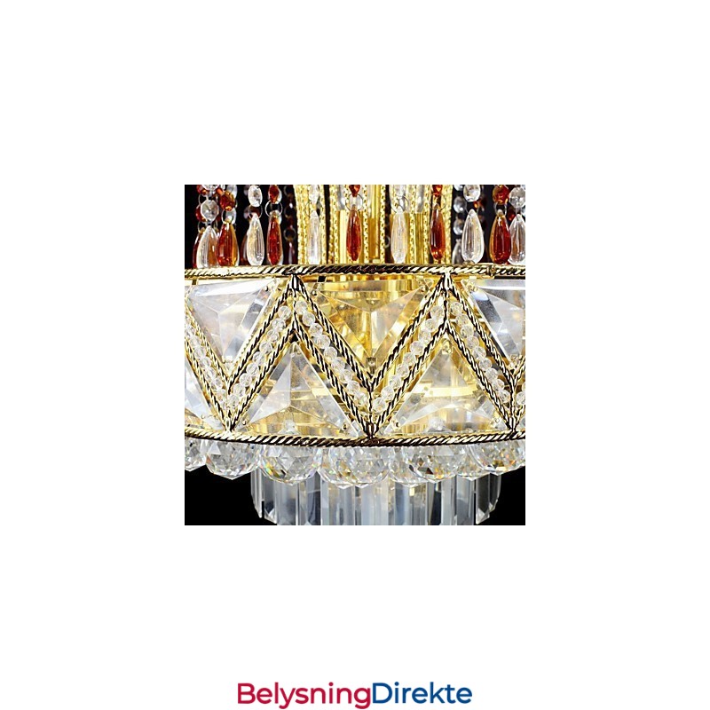 Tradisjonell Klassisk Krystallmaling Metalllysekrone